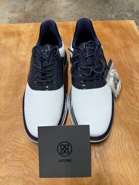 G/Fore MEN'S GALLIVAN2R SADLE GOLF SHOE  NWT Size 11.5  Snow/Twilight